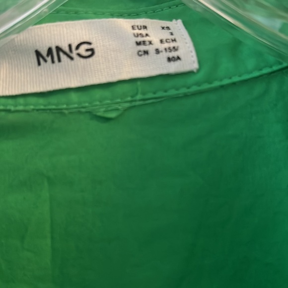 Mango oversized green button down - Picture 3 of 7